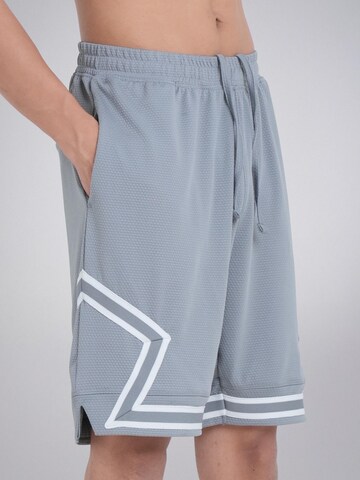 PANTONECLO Board shorts 'Pantoneclo Men’s Gym Shorts with Side Gaset' in Grey