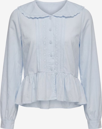 faina - Blusa em azul: frente