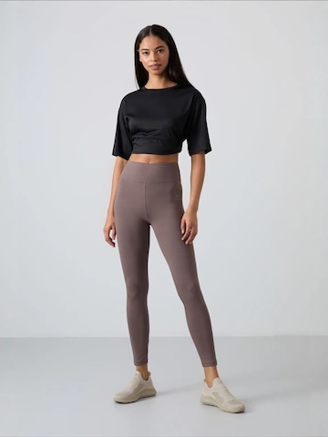Tommy Life - Skinny Leggings 'Gamaschen' em cinzento