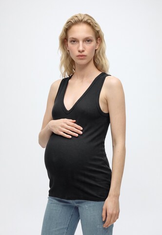 Lindex Maternity Top in Schwarz: Vorderseite