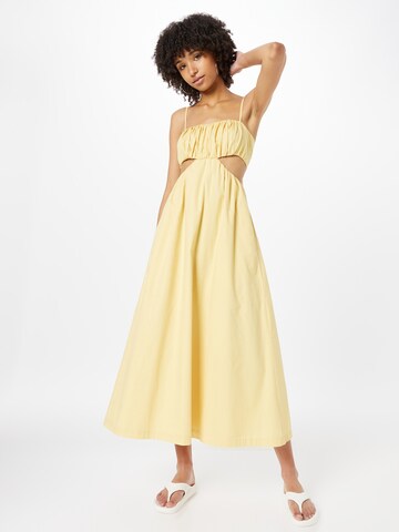 Abercrombie & Fitch - Vestido de verão 'BUBBLE' em amarelo