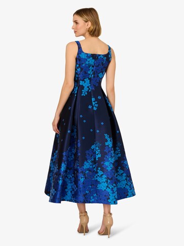 Adrianna Papell Cocktailkleid 'Border Jacquard Dress' in Blau