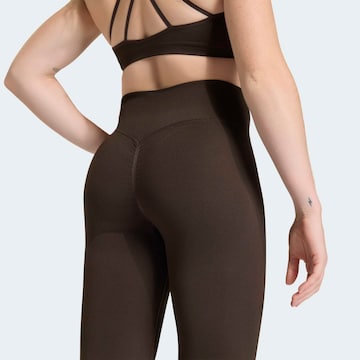 ADIDAS PERFORMANCE Skinny Workout Pants in Brown