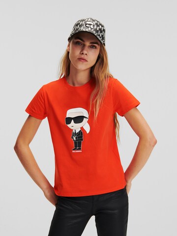 Karl Lagerfeld Shirt 'Ikonik 2.0' in Red: front