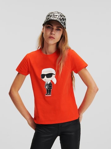 Karl Lagerfeld - Camisa 'Ikonik 2.0' em vermelho: frente