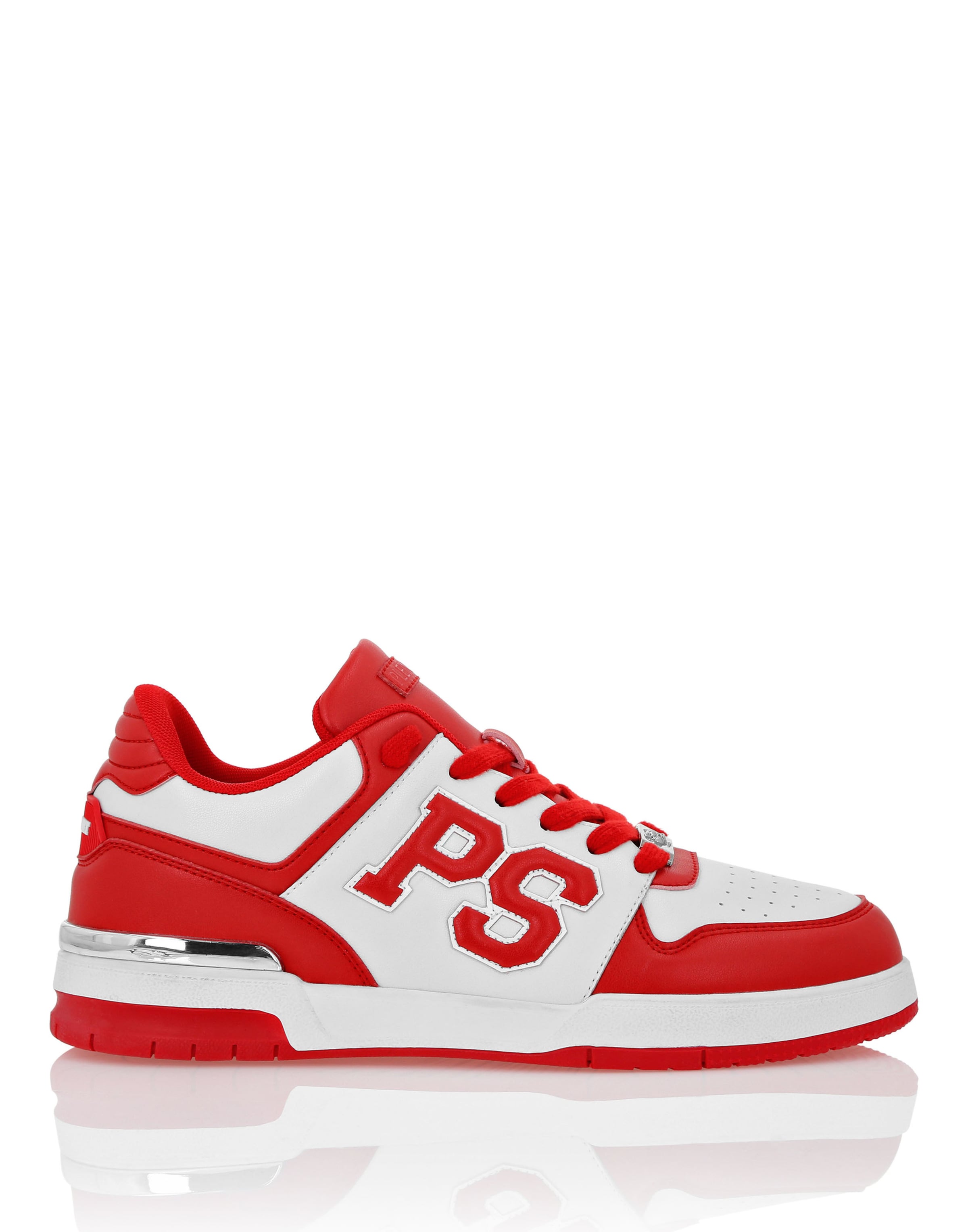 Plein Sport Baskets basses en rouge / blanc, Vue avec produit
