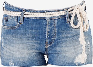 Le Temps Des Cerises Jeans-Shorts 'LOLA' in Blau: predná strana