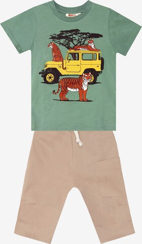 DENO Kids Tracksuit 'Safari Boy' in Green: front