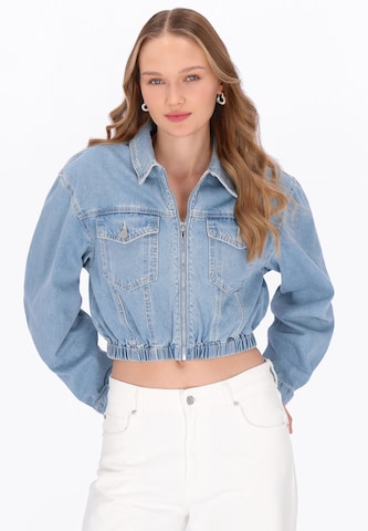 Veste mi-saison MYMO en bleu : devant