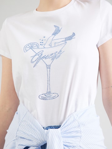 GUESS - Camiseta 'Tini Boots Bling' en blanco