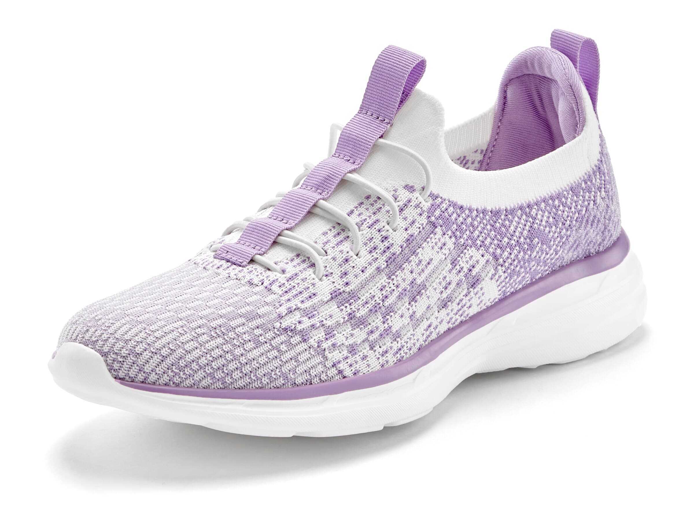 LASCANA - Zapatillas sin cordones en lila: frente