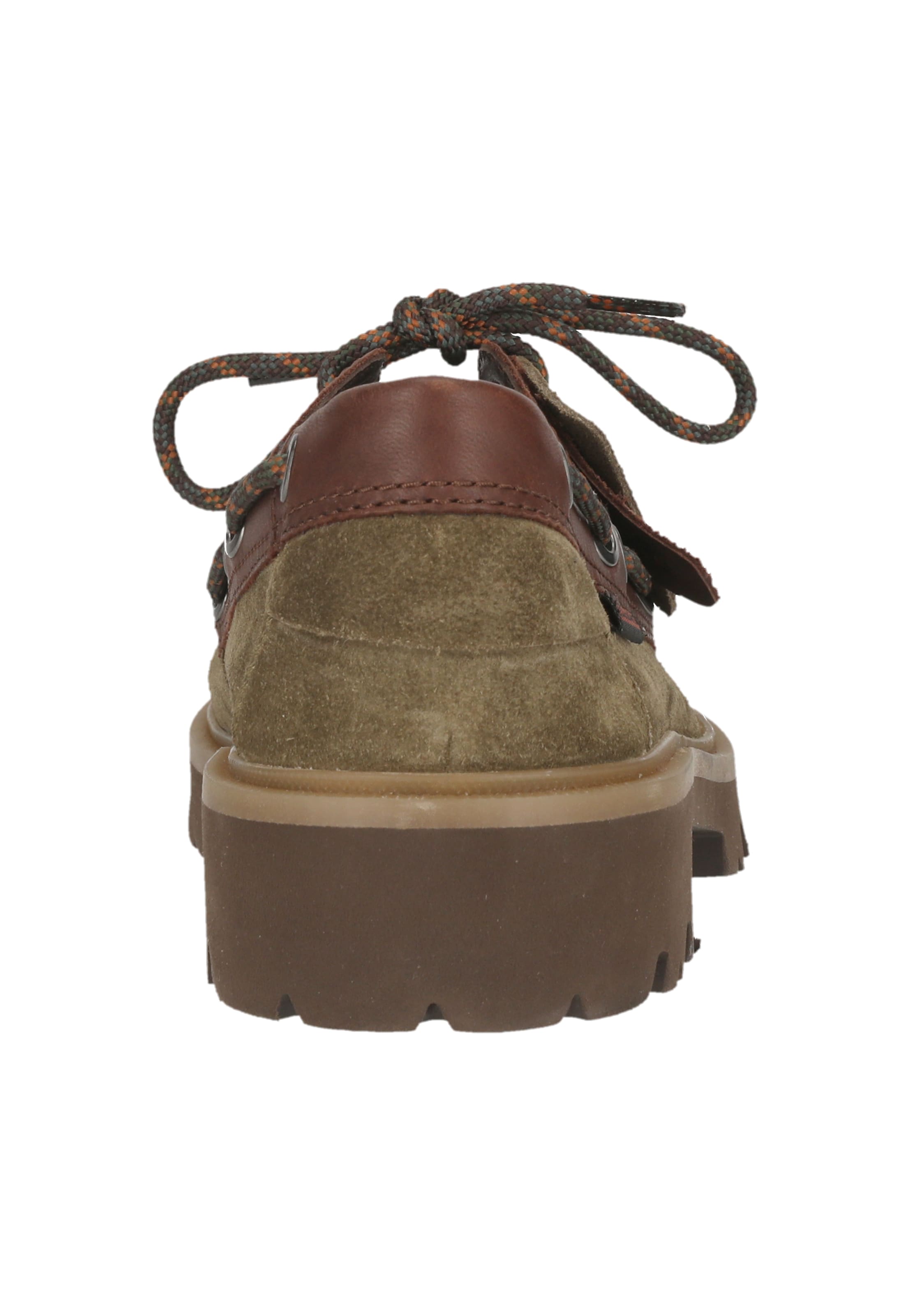 CLARKS Schnürschuhe 'Cleyhill Boat' in Grau