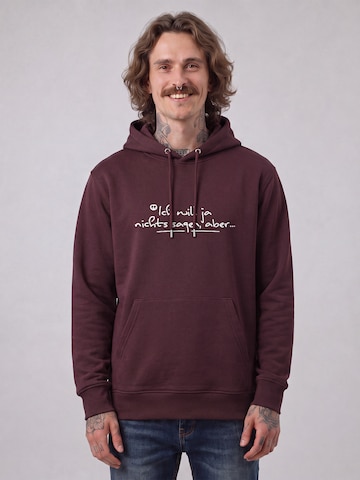 Sweat-shirt Watapparel en rouge : devant