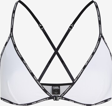 Karl Lagerfeld Bra in White: front