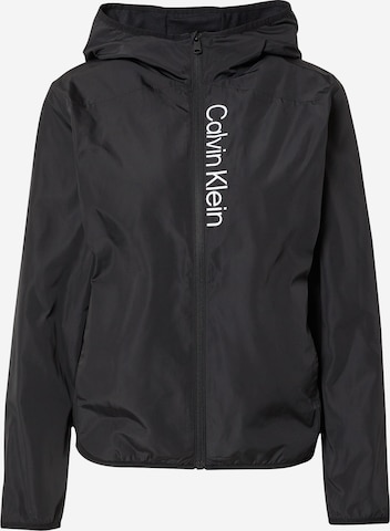 Calvin Klein Performance Athletic Jacket in Black: front