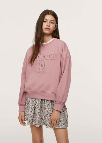 MANGO TEEN Sweatshirt 'Montana' i rosa: forside