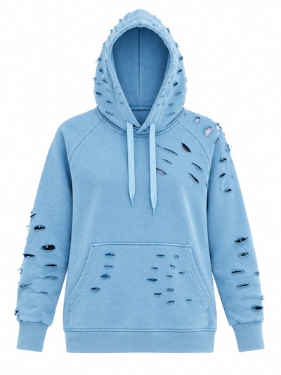 XS dydžio Megztinis be užsegimo 'NIRORA HOODIE' iš SCR., spalva – mėlyna, Prekių apžvalga