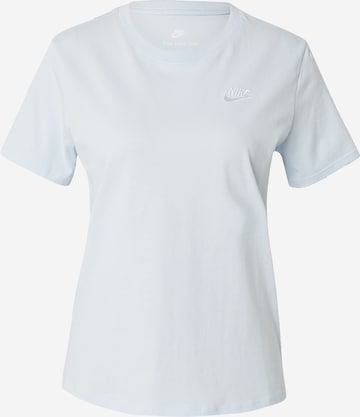 T-shirt 'Club Essential' Nike Sportswear en bleu : devant