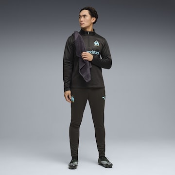 PUMA Slimfit Sportbroek 'Olympique de Marseille' in Zwart