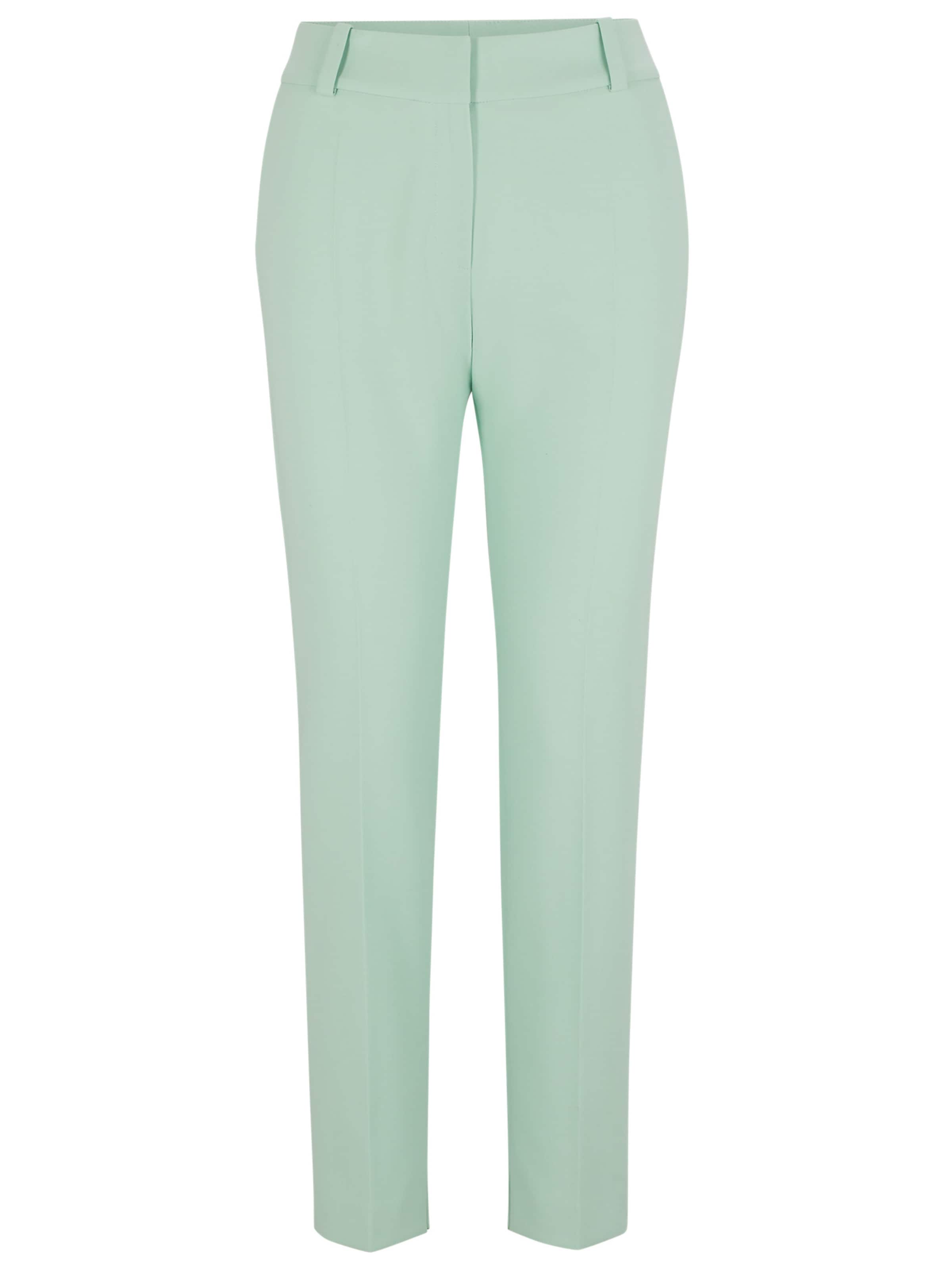 HUGO Bandplooibroek 'Hetana' in Groen: voorkant