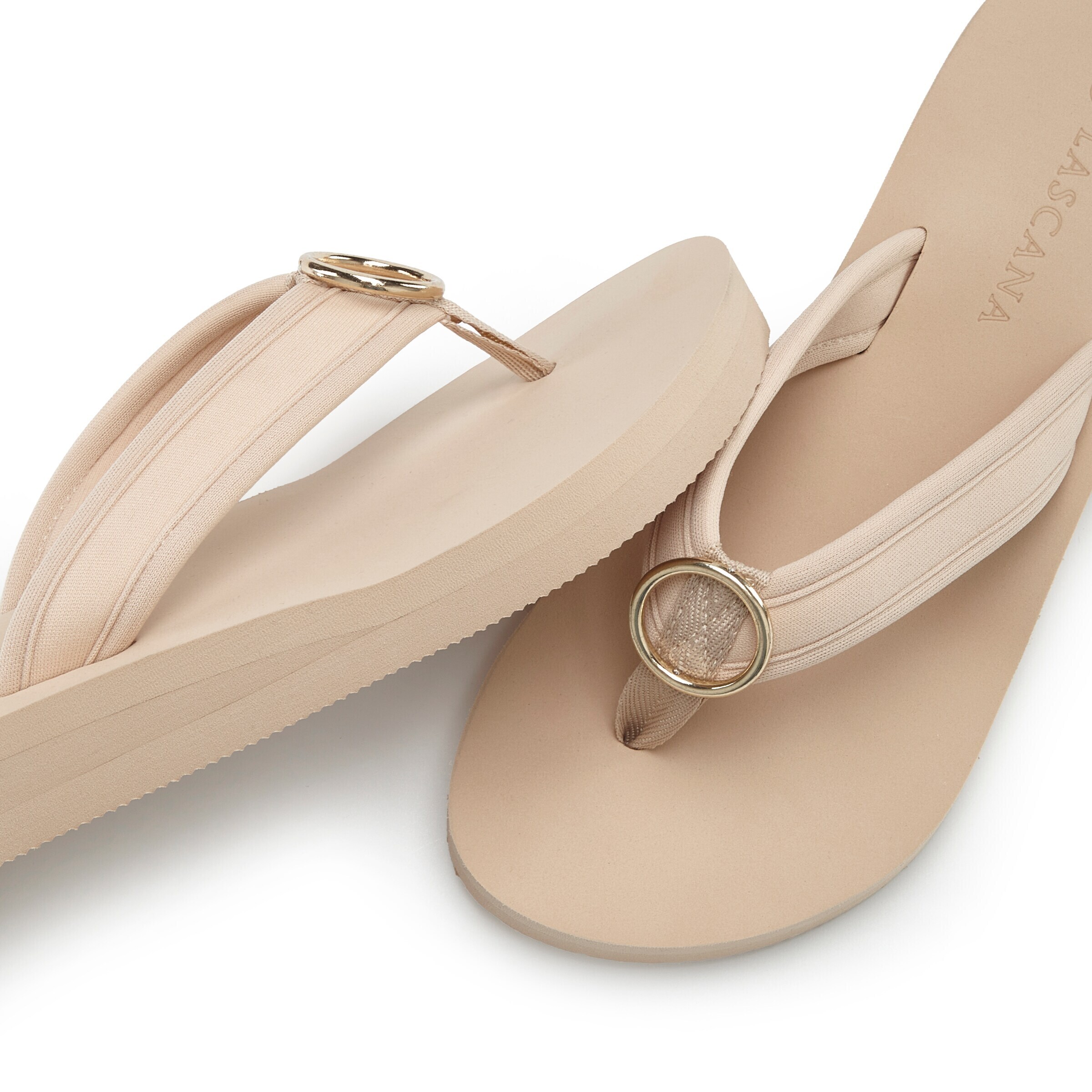 LASCANA - Sandalias de dedo en beige