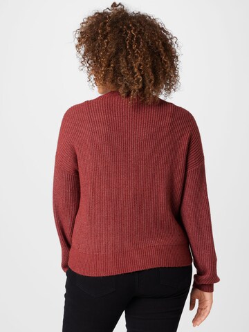 ONLY Carmakoma Knit Cardigan 'Esly' in Red