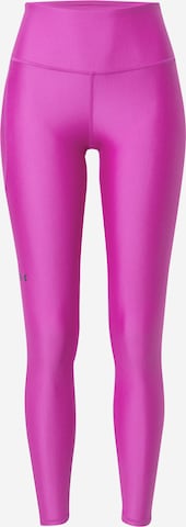 Pantalon de sport UNDER ARMOUR en rose : devant