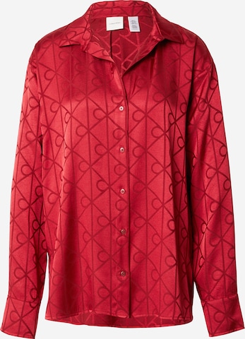 Calvin Klein Футболка для сна в Красный: спереди