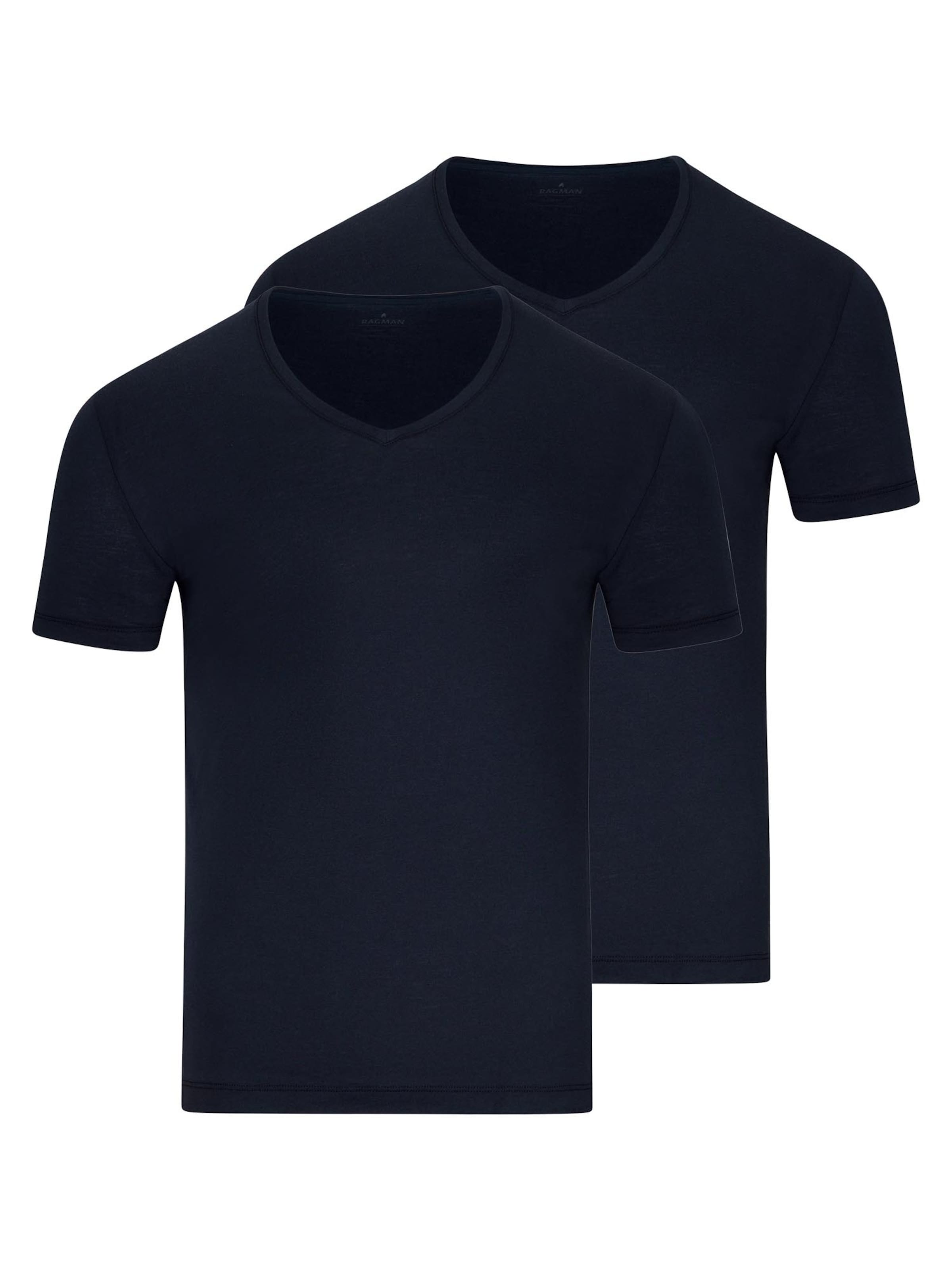 Ragman Unterhemd 'Basic' in Blau: Vorderseite