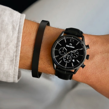 Mats Meier Armband in Schwarz: Vorderseite
