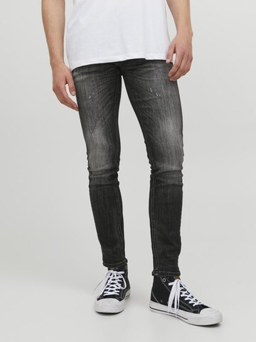 Regular Jeans 'Liam Seal' de la JACK & JONES pe negru: față