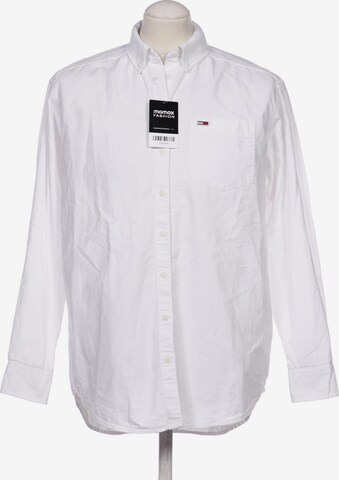 Tommy Jeans Button Up Shirt in XXS in White: front
