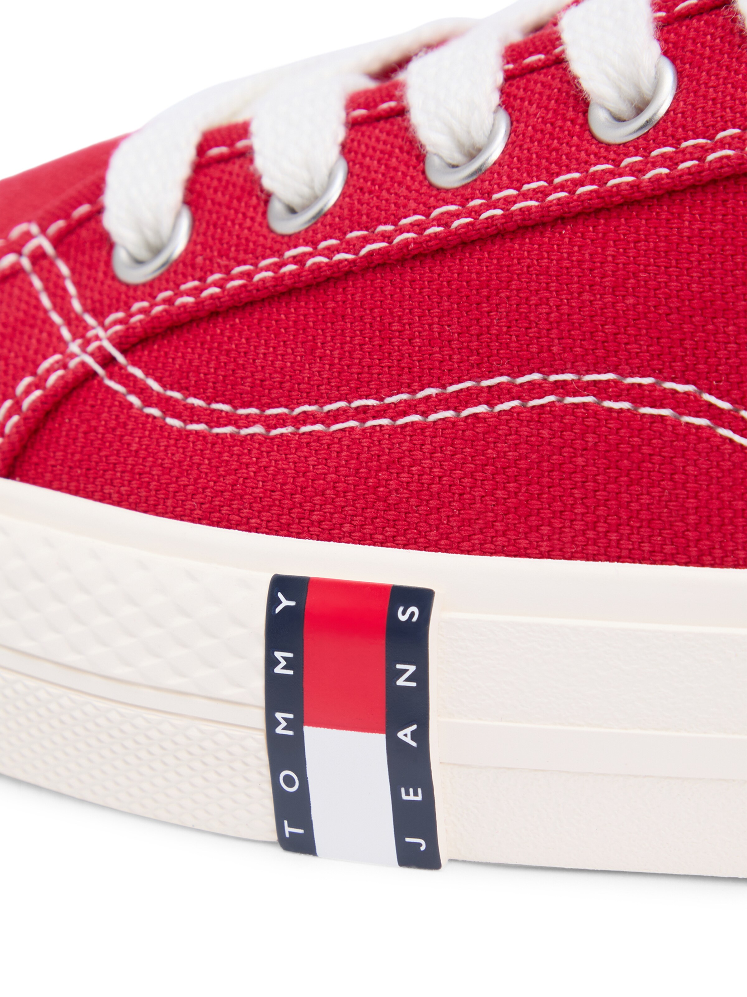 Tommy Jeans Låg sneaker i röd