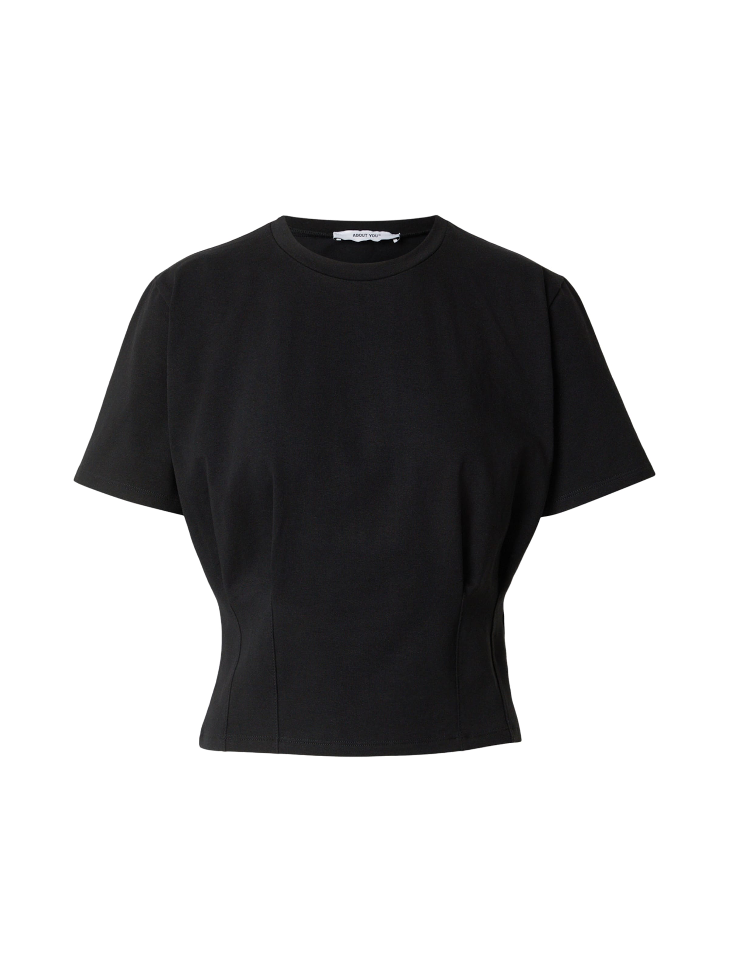 ABOUT YOU Koszulka 'Heather' w kolorze czarny: przód