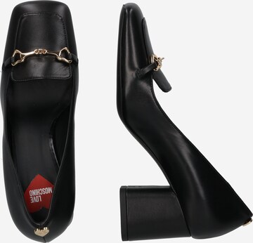 melns Love Moschino Augstpapēžu kurpes 'HORSEBIT'