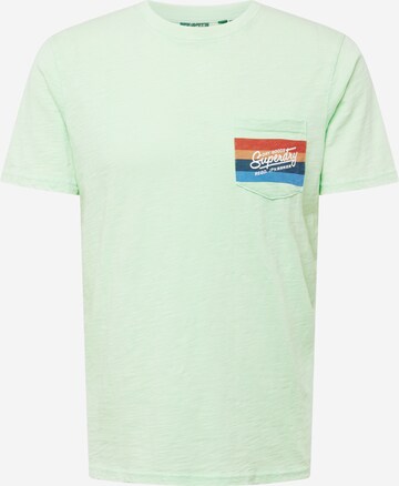 Superdry Shirt in Groen: voorkant