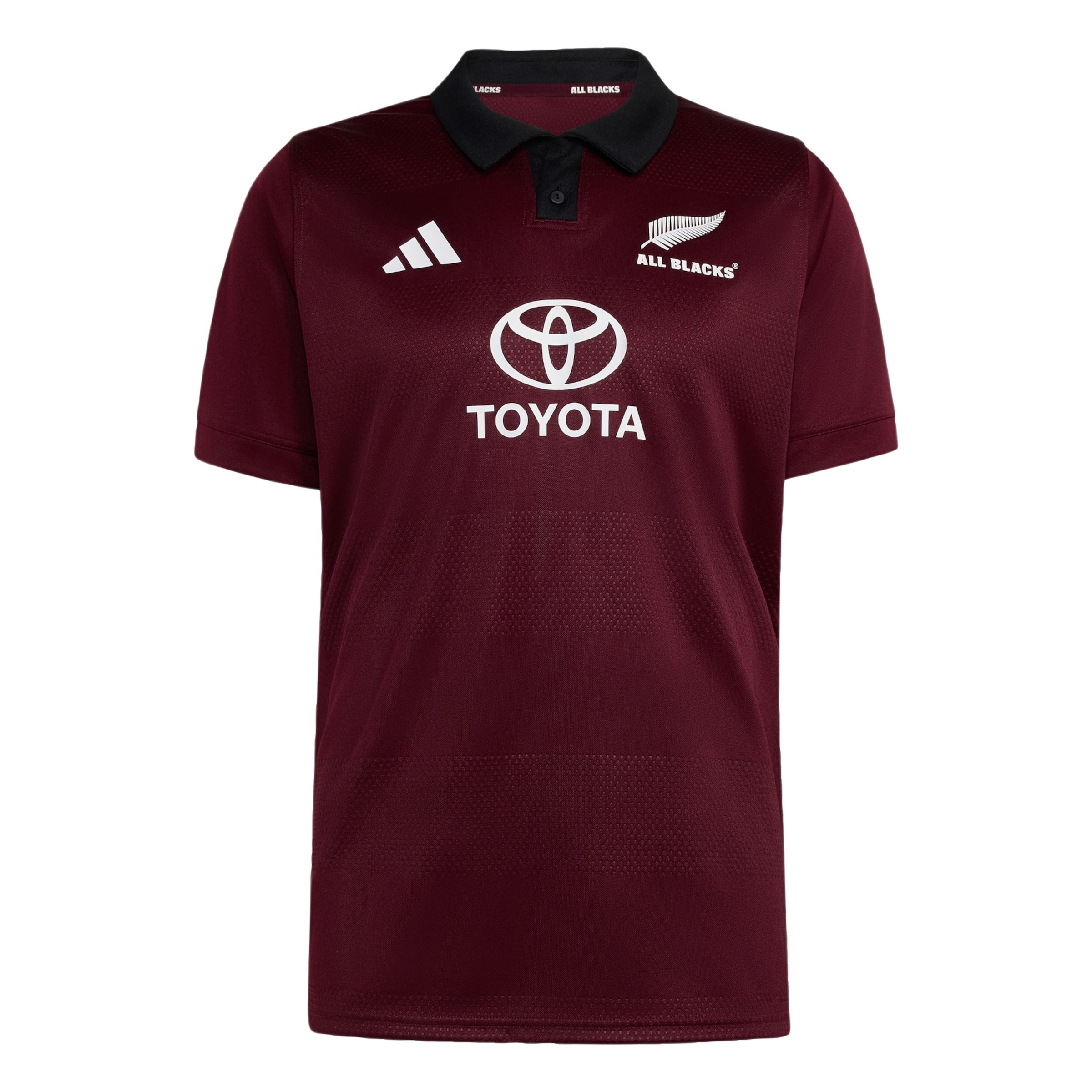ADIDAS PERFORMANCE Funktionsshirt 'All Blacks' in XS in weinrot / weiß, Produktansicht