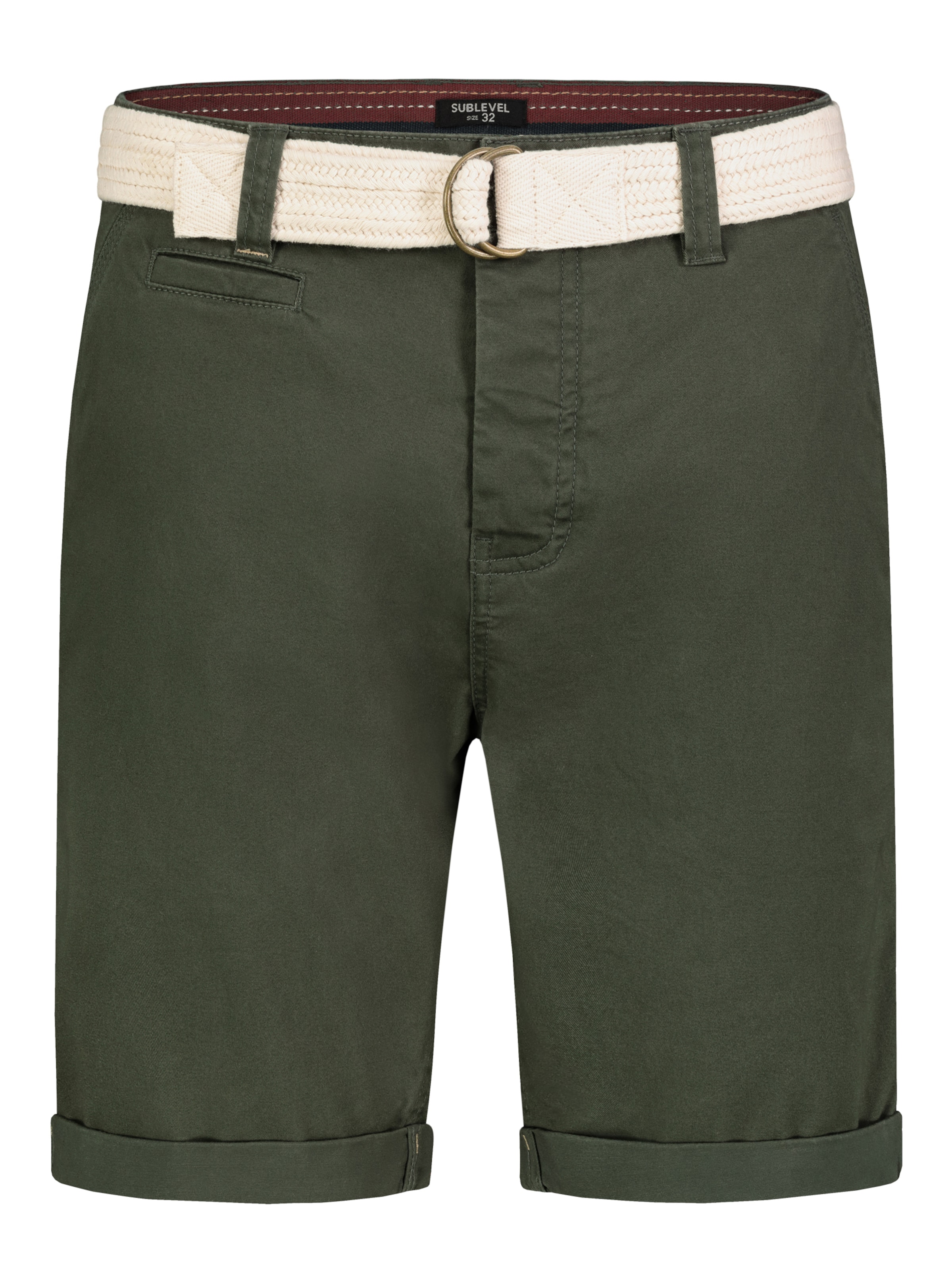 Sublevel Shorts in Grün: Vorderseite