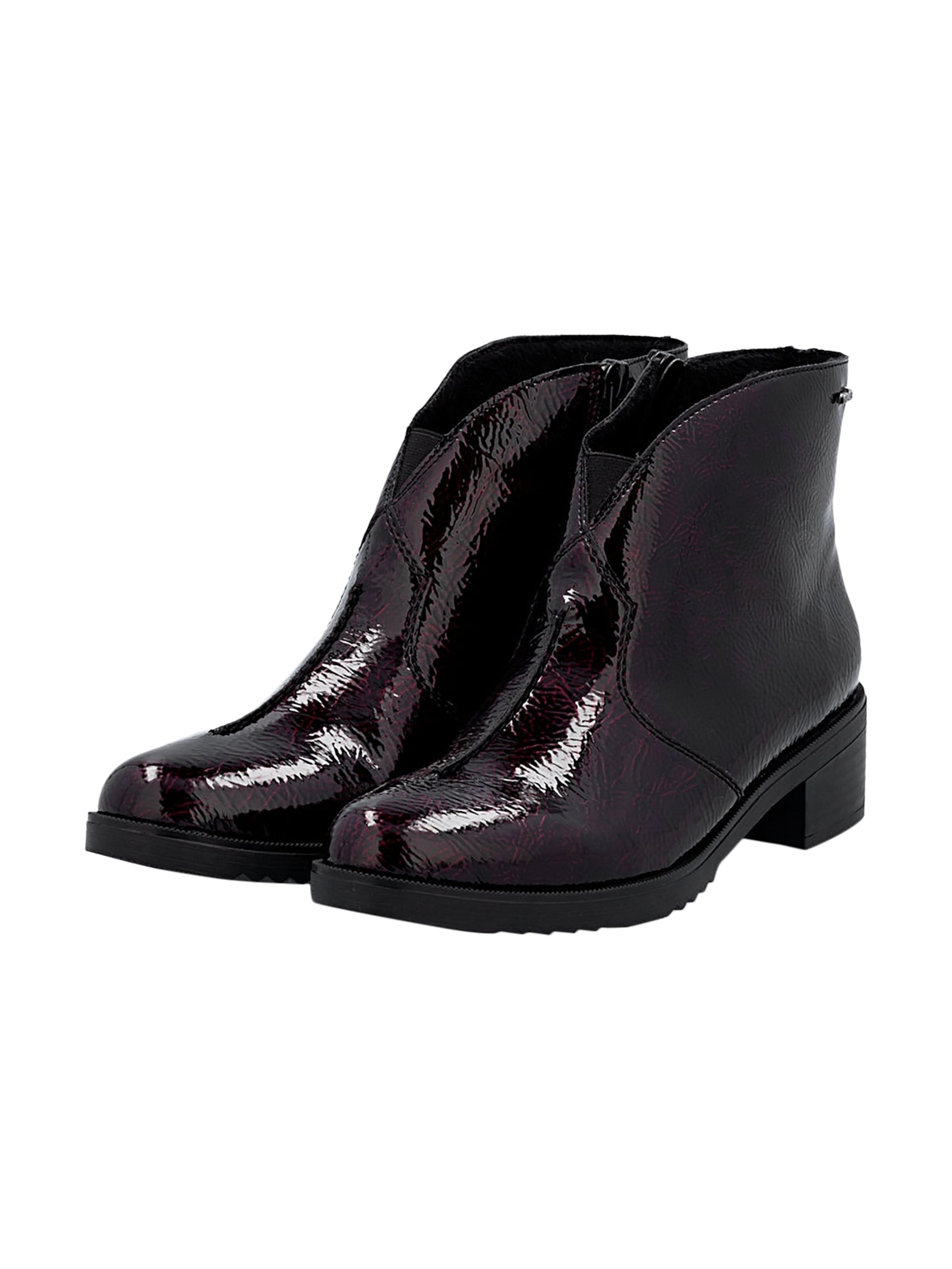 Bottines 'Lagro Zip-Stiefelette' Rieker en rouge