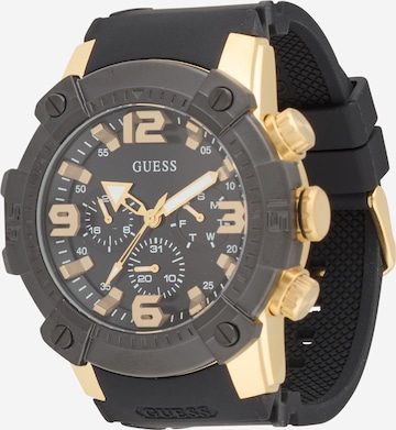 GUESS - Relógios analógicos 'LINEBACKER' em preto: frente