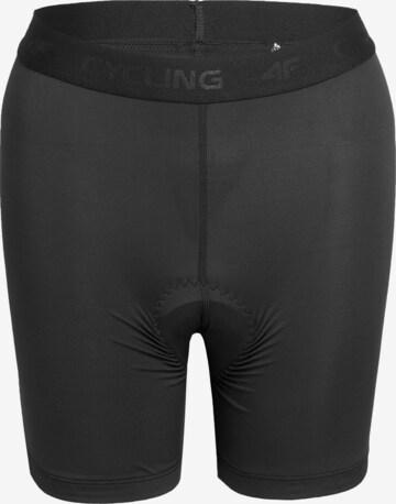 Skinny Pantaloni sport de la 4F pe negru: față