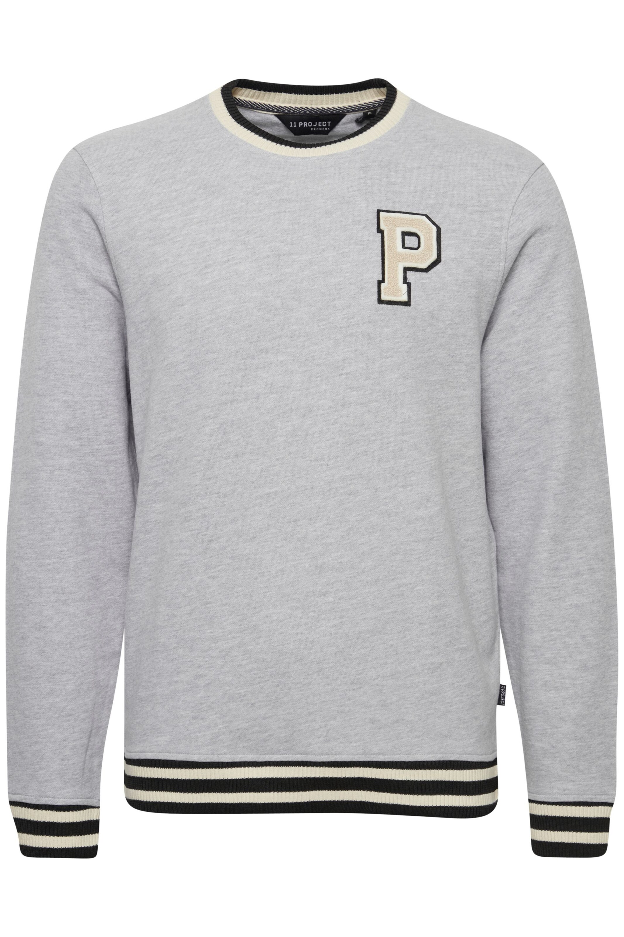 11 Project Sweatshirt in Grau: Vorderseite