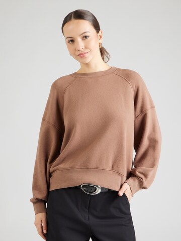 AMERICAN VINTAGE Суичър 'ATUBAY' в кафяво: отпред