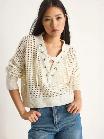 Pull-over Bianco Lucci en blanc : devant