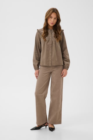 Kaffe regular Bukser i beige