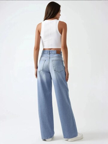 Wide Leg Jean Hiccup en bleu