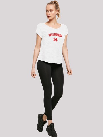 F4NT4STIC Shirt 'Disney High School Musical The Musical Wildcats 14' in Wit