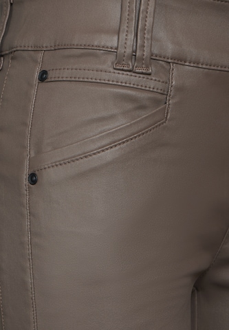 STREET ONE Slim fit Trousers in Brown