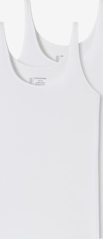 SCHIESSER Undershirt '2er Pack Trägertop 95/5 Cotton' in White: front