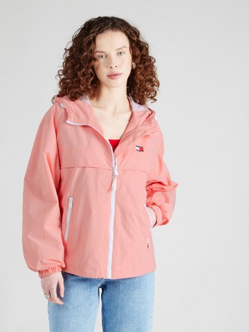 Tommy Jeans Prehodna jakna 'Chicago' | roza barva: sprednja stran